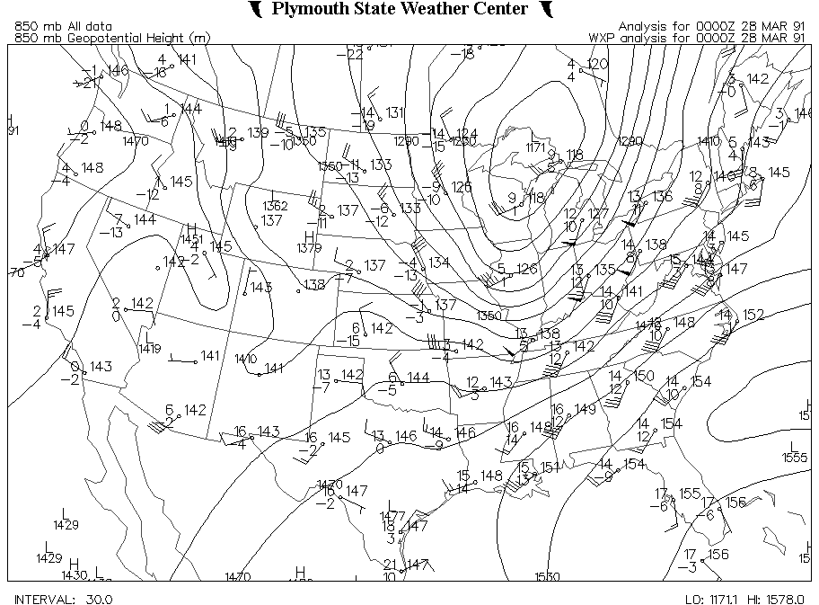 850 Mb Chart